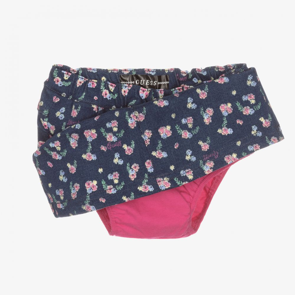 Guess-Girls Pink & Blue Skirt Set | Childrensalon Outlet