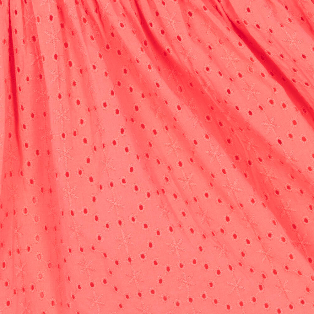 Guess-Girls Pink Broderie Anglaise Dress | Childrensalon Outlet