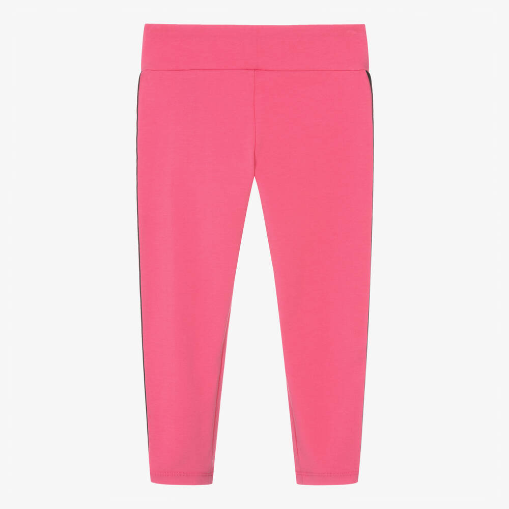 Guess-Girls Pink Cotton Leggings | Childrensalon Outlet