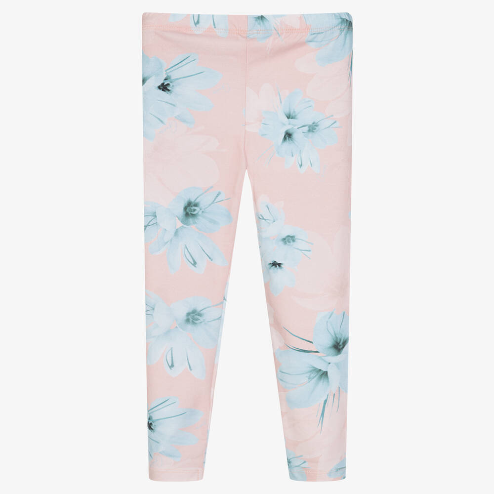 Guess-Girls Pink Floral Leggings | Childrensalon Outlet