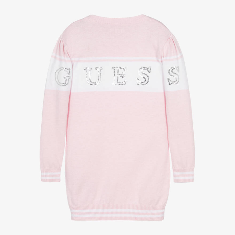 Guess-Girls Pink Knit Sweater Dress | Childrensalon Outlet