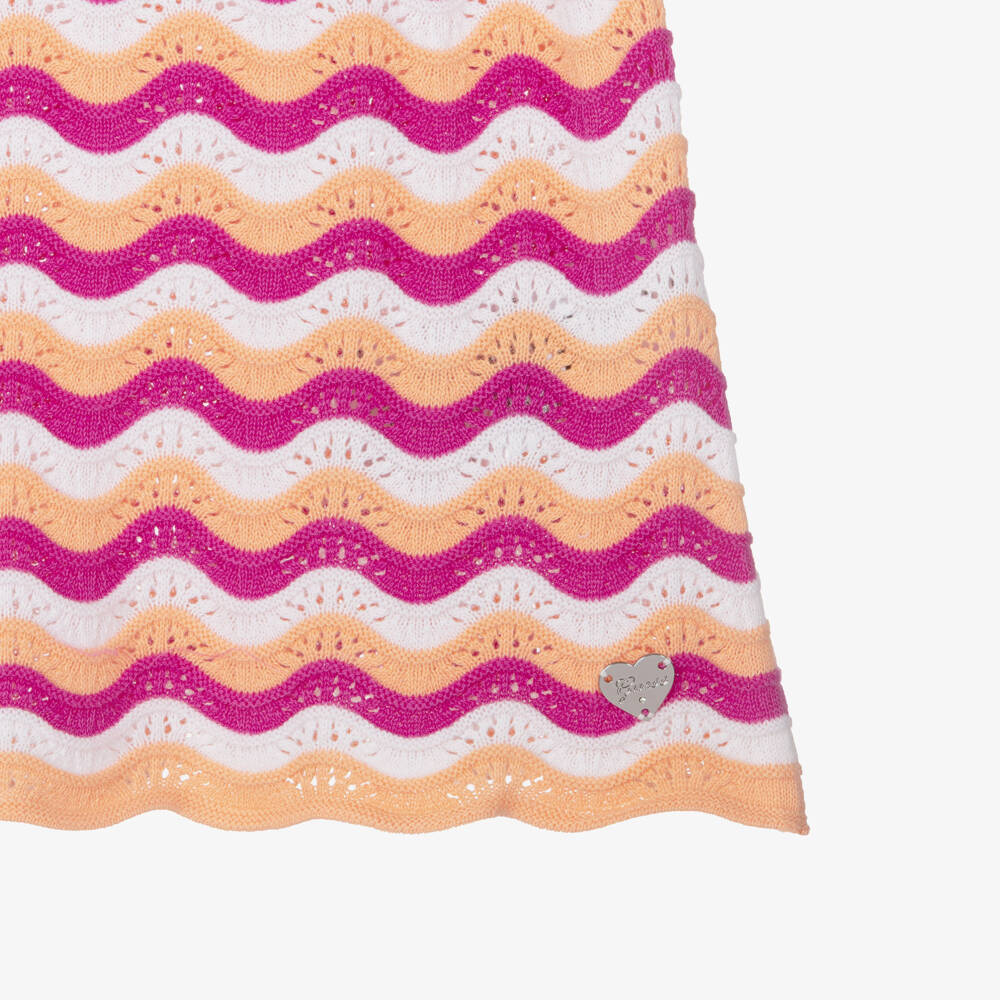 Guess-Girls Pink Knitted Frock | Childrensalon Outlet