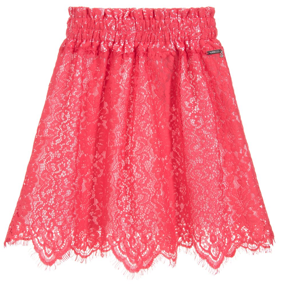 Guess - Girls Pink Lace Skirt | Childrensalon