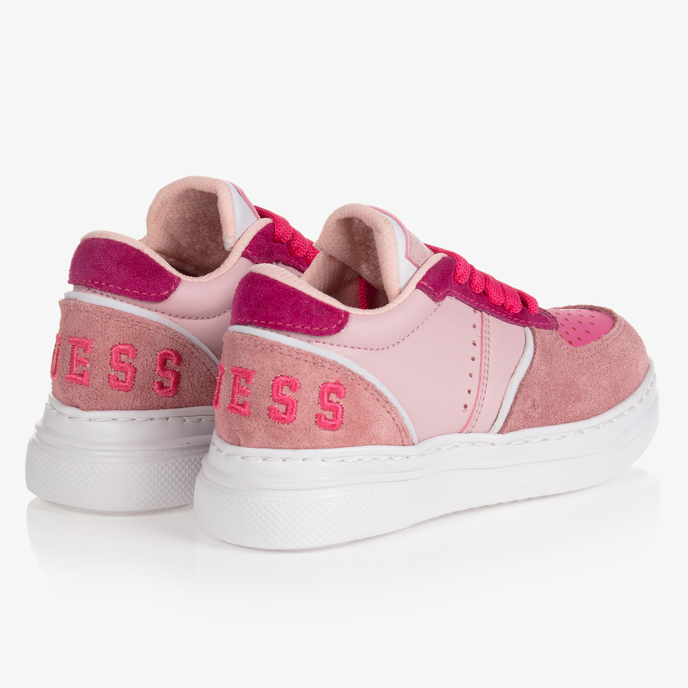 Pink 2025 guess trainers