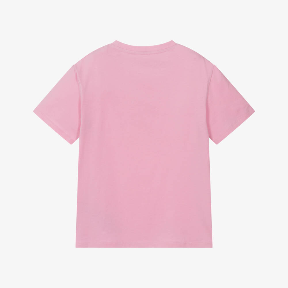 Guess-Girls Pink Logo Graphic Tee | Childrensalon Outlet