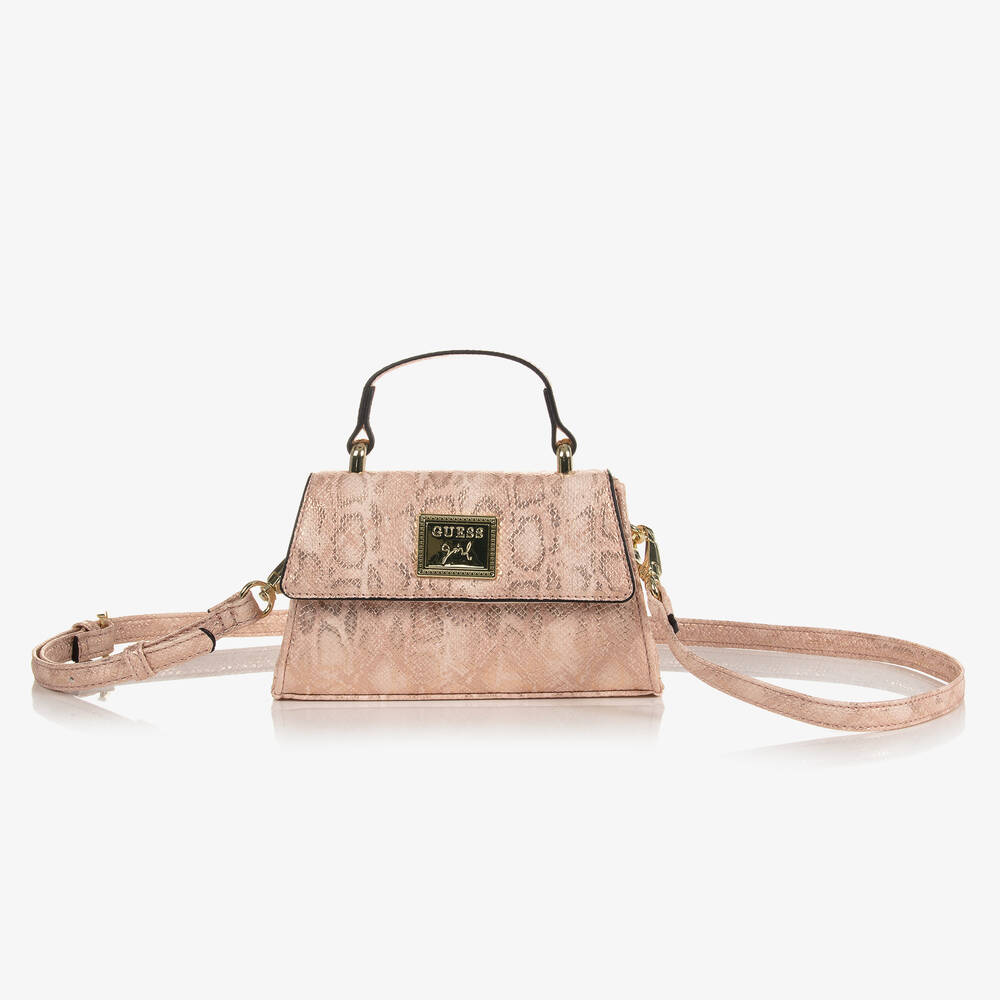 Guess-Girls Pink Logo Hand Bag (16cm) | Childrensalon Outlet