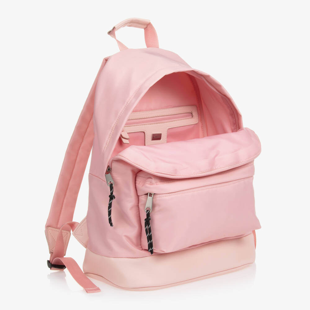 GUESS ピンク ロゴ入り リュック Guess - Girls Pink Logo School Backpack | Childrensalon Outlet