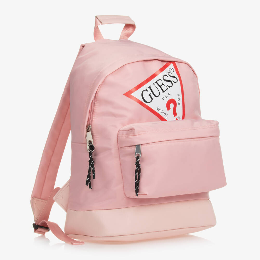 Guess-Розовый рюкзак с треугольным логотипом (39см) | Childrensalon Outlet
