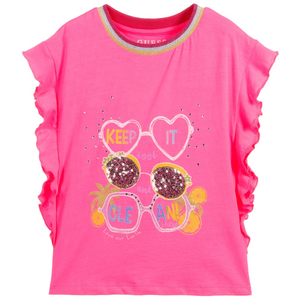Guess t shirt girls online