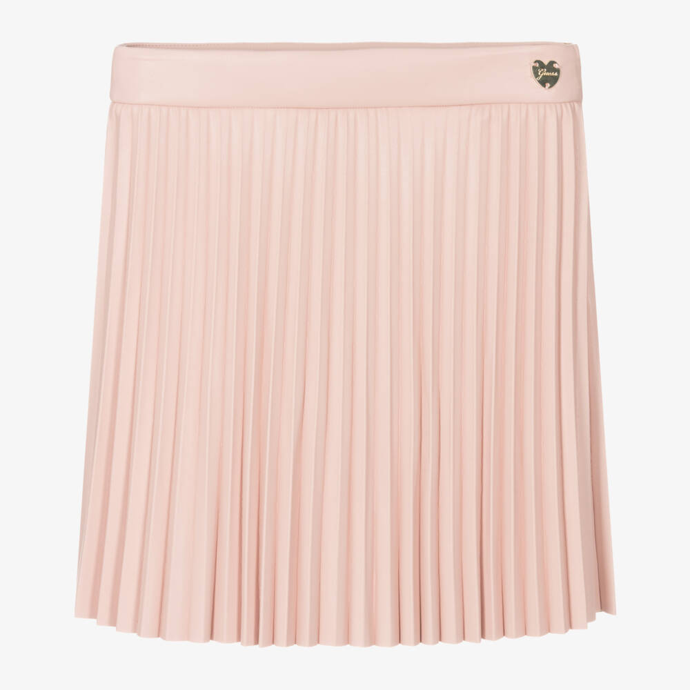 Guess-تنورة جلد صناعي لون زهري | Childrensalon Outlet