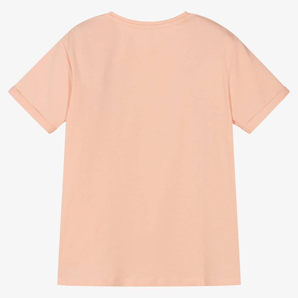 Guess-Розовая двусторонняя футболка с пайетками | Childrensalon Outlet