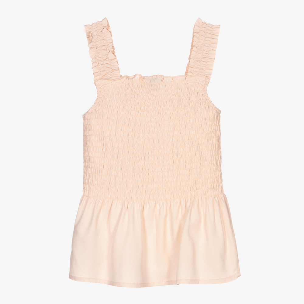 Guess-Girls Pink Ruched Top | Childrensalon Outlet
