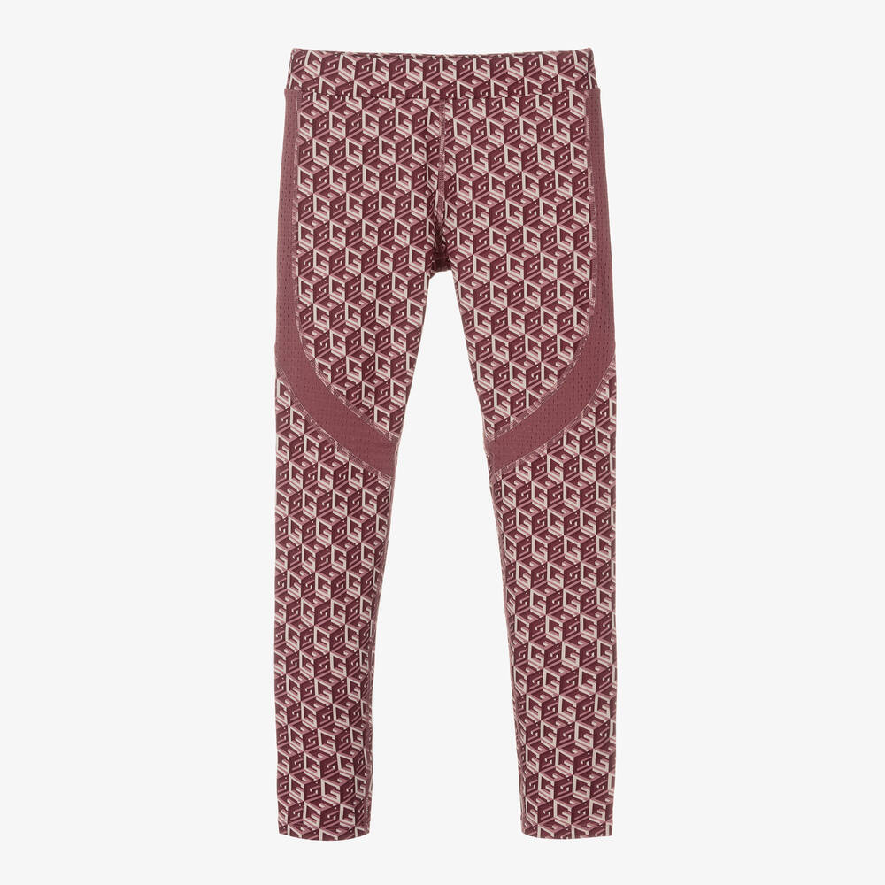 Guess - Girls Pink Sports Leggings | Childrensalon