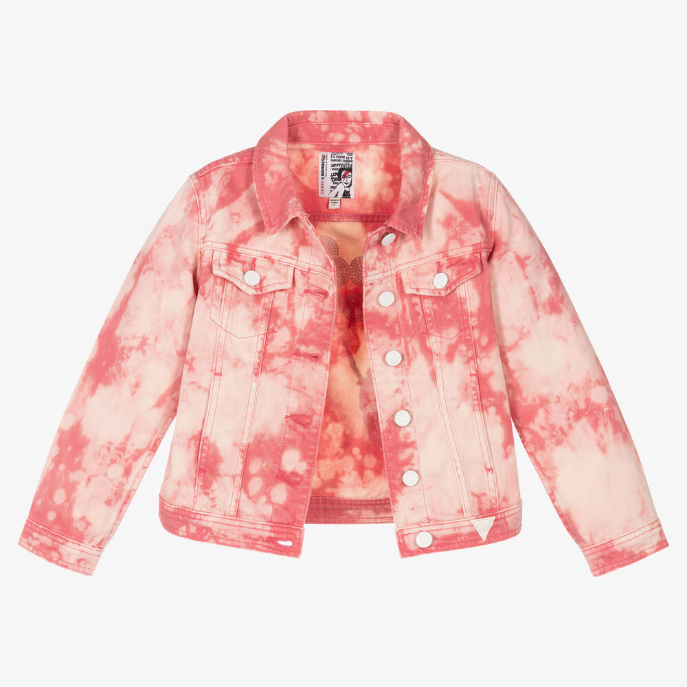 Guess pink hotsell denim jacket