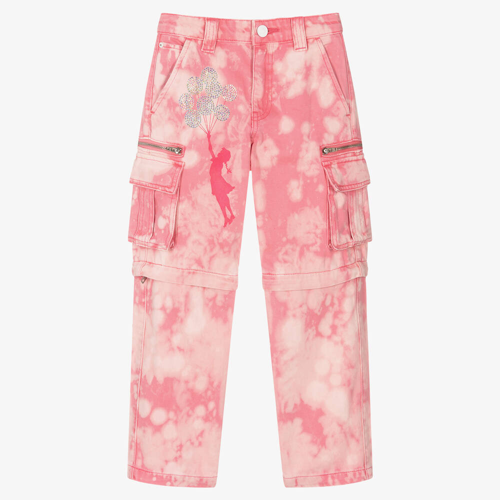 Guess - Jean rose tie & dye Banksy fille | Childrensalon