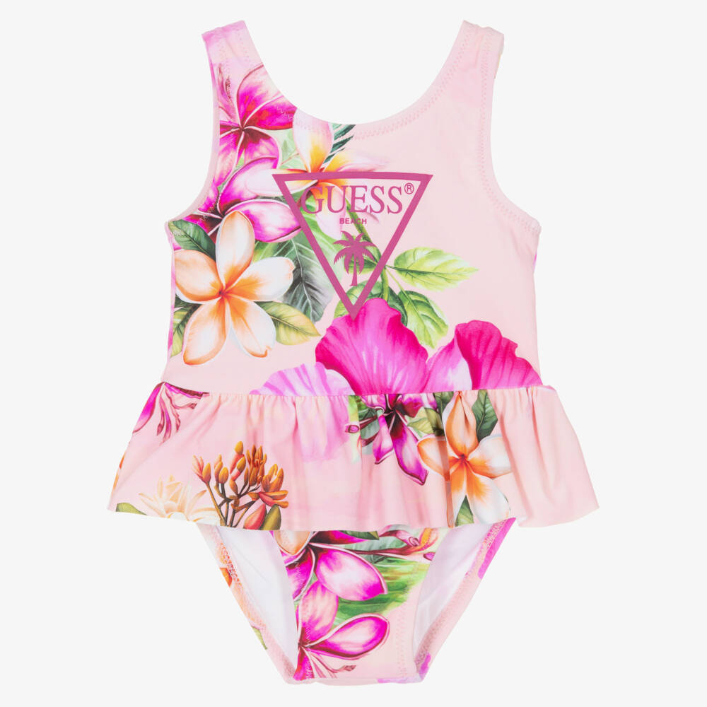 Guess-Girls Pink Tropical Print Costume | Childrensalon Outlet