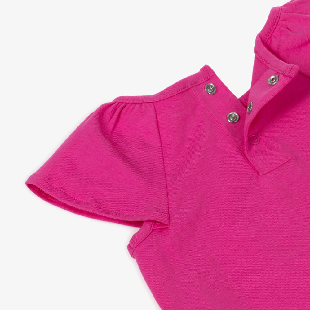 Guess-Girls Pink Tropical T-Shirt & Leggings | Childrensalon Outlet