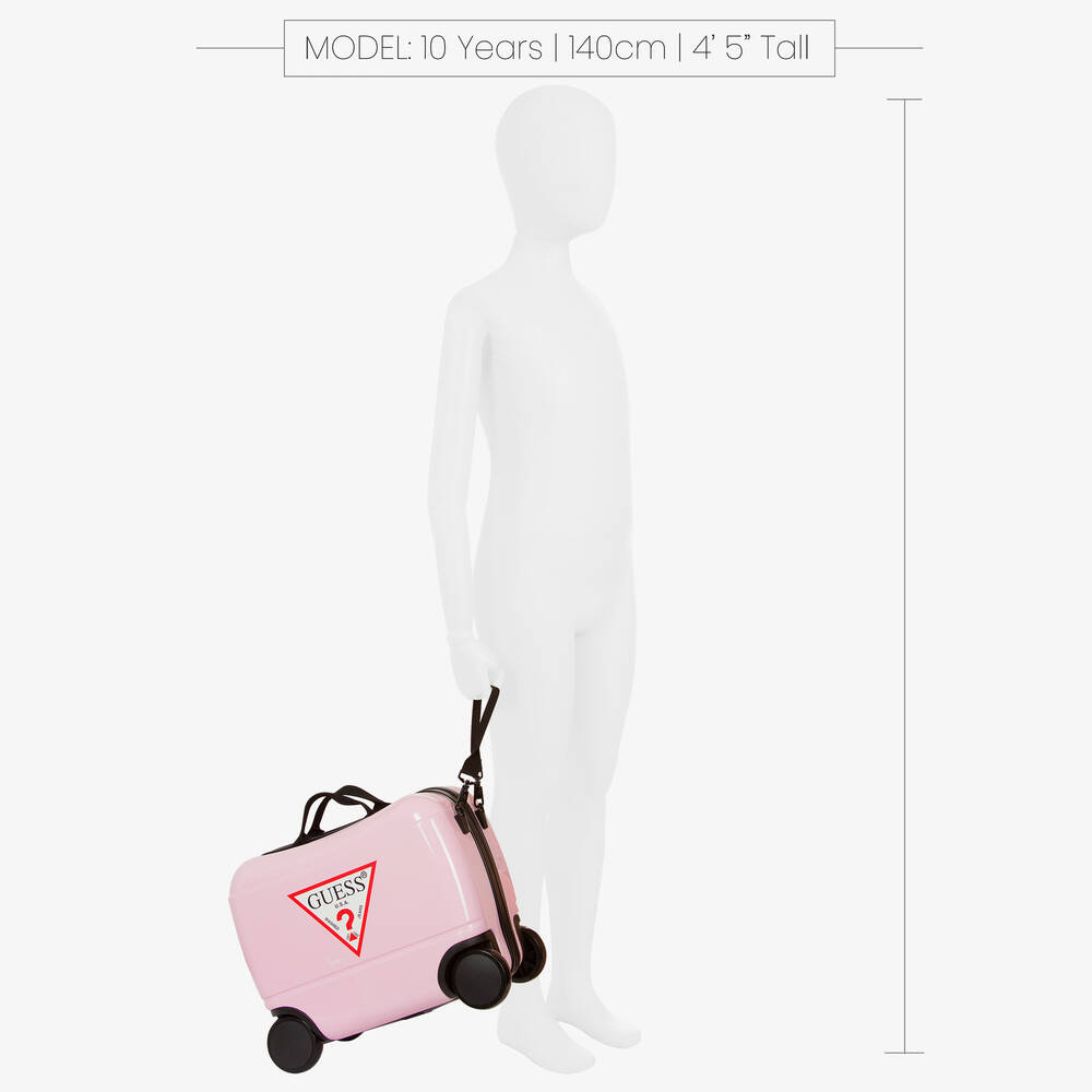 Guess suitcase pink cheap