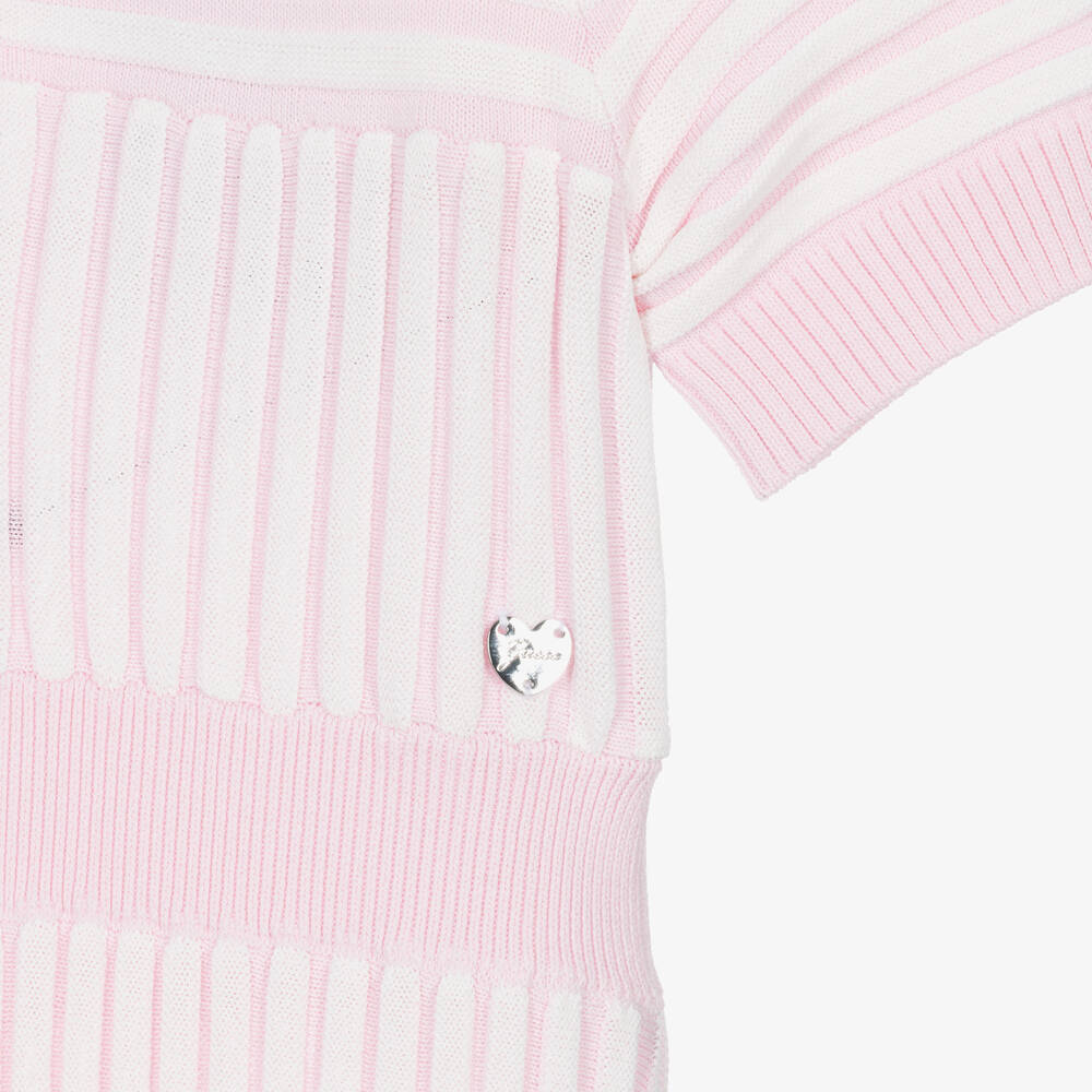 Guess-Розовое платье в белую полоску | Childrensalon Outlet