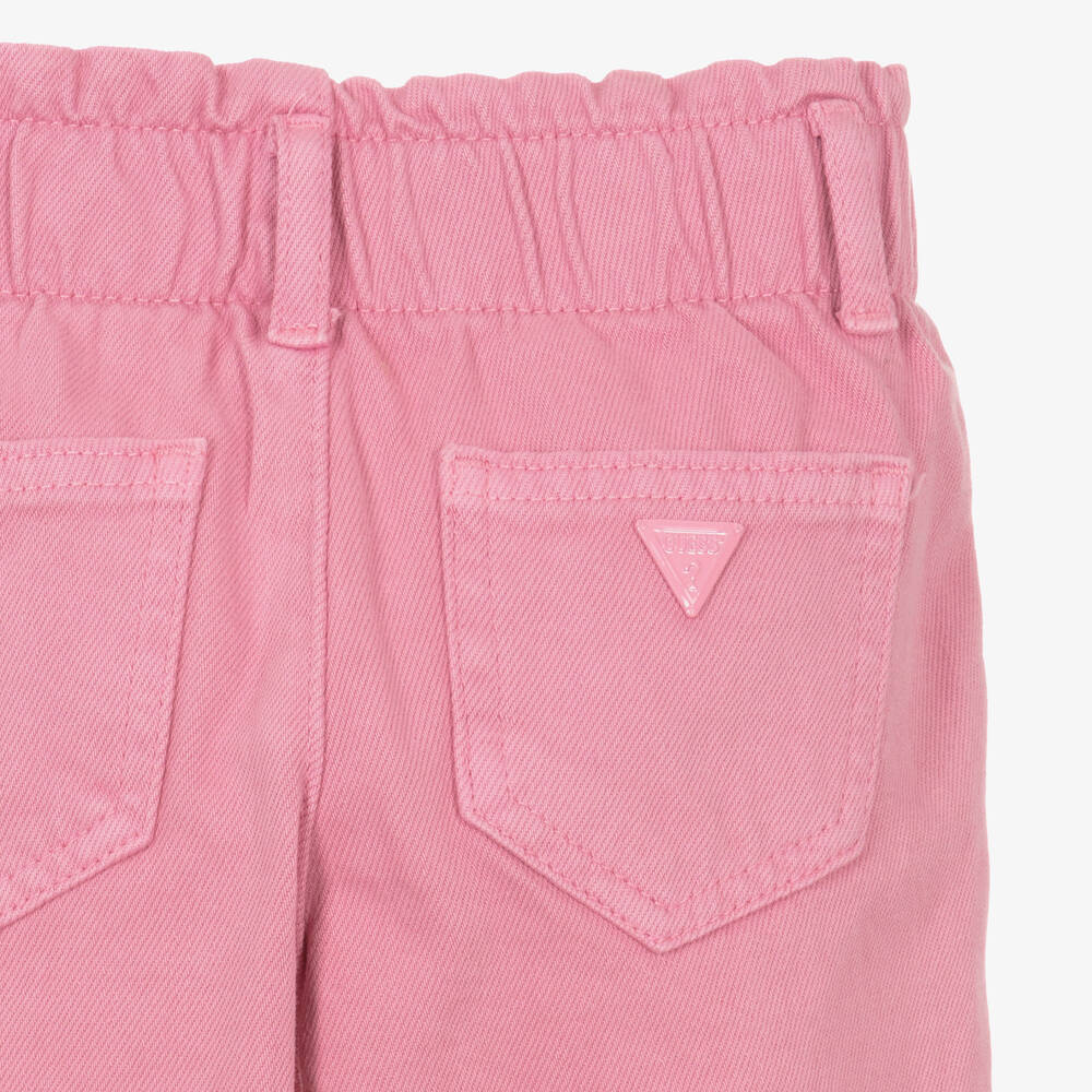 Guess Girls Pink Wide Leg Denim Jeans Childrensalon Outlet