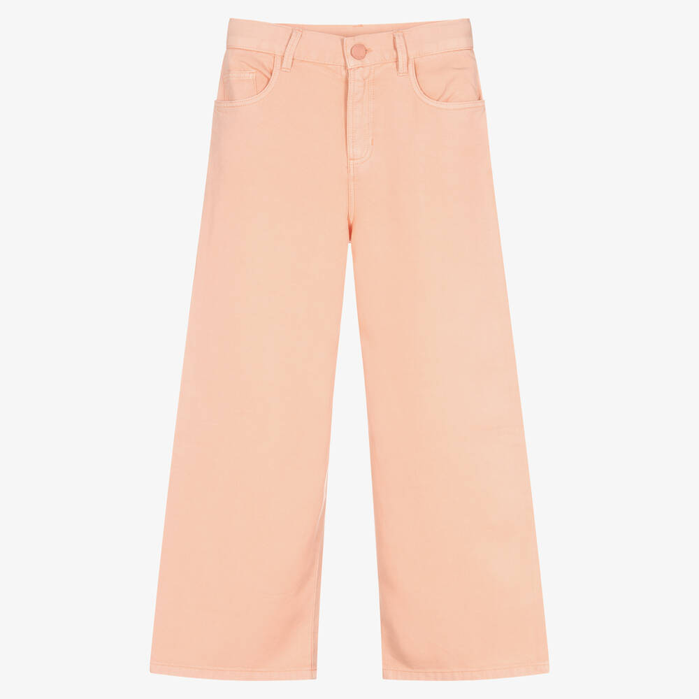 Guess - Rosa Jeans mit weitem Bein | Childrensalon