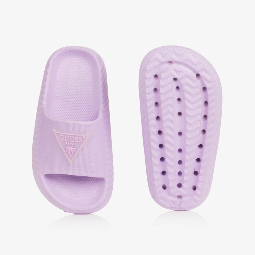 Guess-Girls Plum Emblem Sandals | Childrensalon Outlet