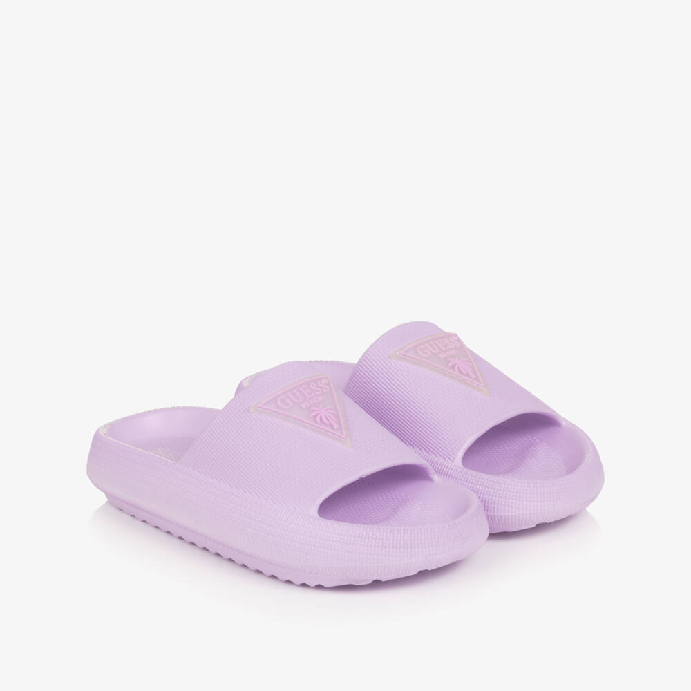 Guess-Girls Plum Emblem Sandals | Childrensalon Outlet