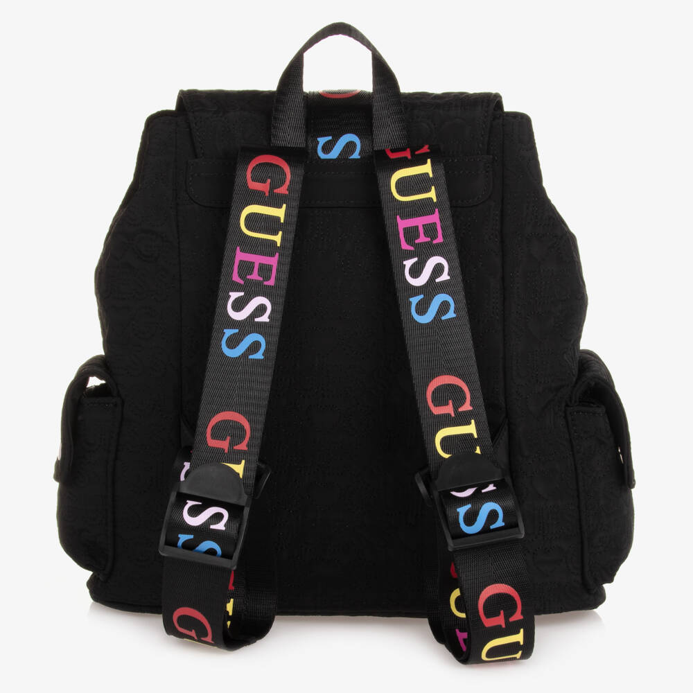 Guess-Черный стеганый рюкзак для девочек (30см) | Childrensalon Outlet