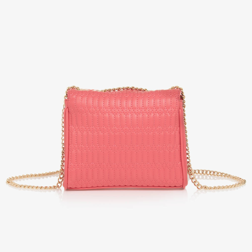 Guess-Girls Quilted Pink Shoulder Bag | Childrensalon Outlet