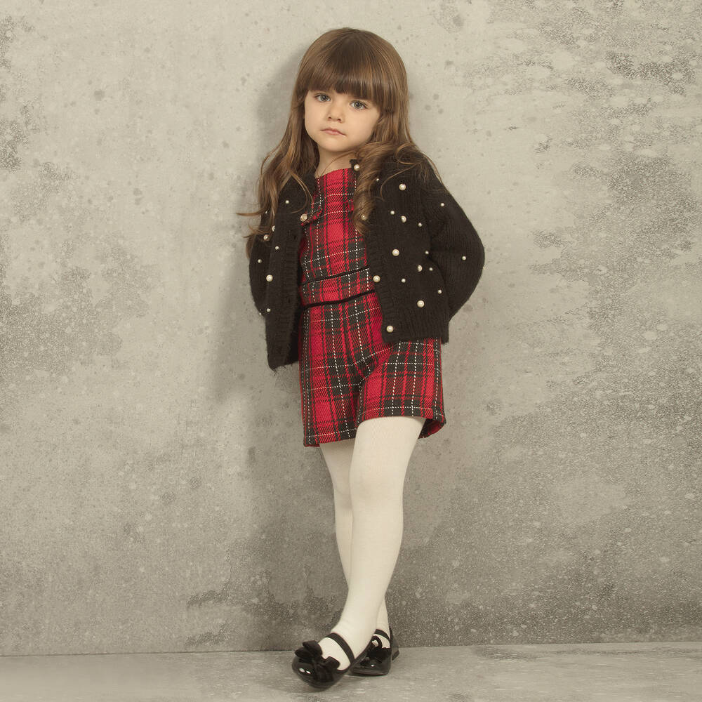 Guess Girls Red Tartan Dress Childrensalon Outlet