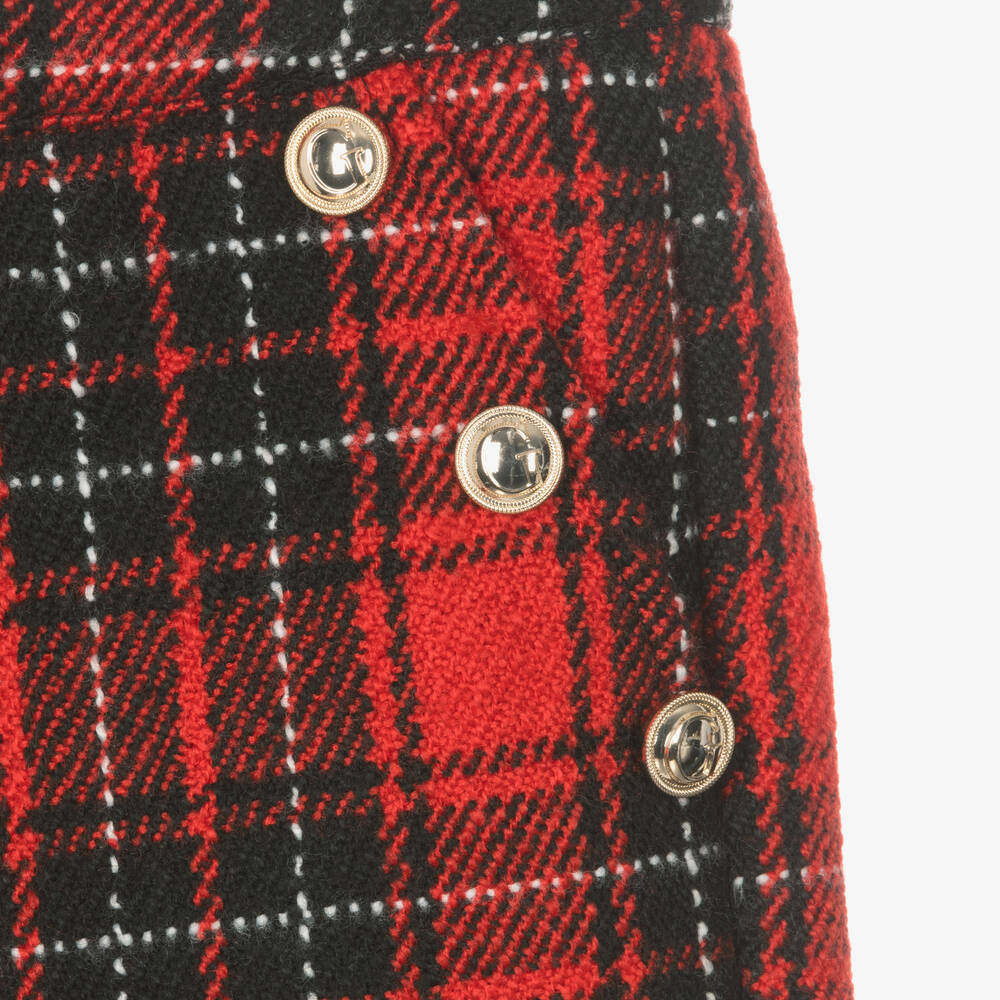 Guess-Красные шорты в шотландскую клетку для девочек | Childrensalon Outlet