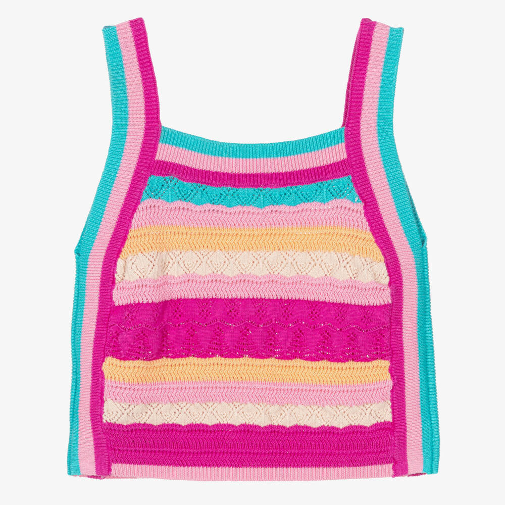 Guess-Girls Rose Banded Knitted Top | Childrensalon Outlet