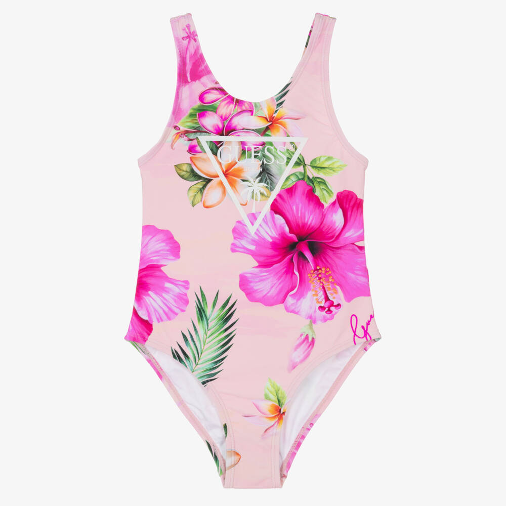 Guess-Girls Rose Blossom Swimsuit | Childrensalon Outlet