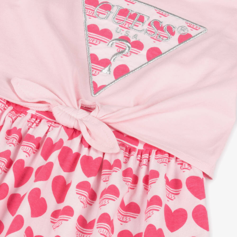 Guess-Girls Rose Heart Tee Dress | Childrensalon Outlet