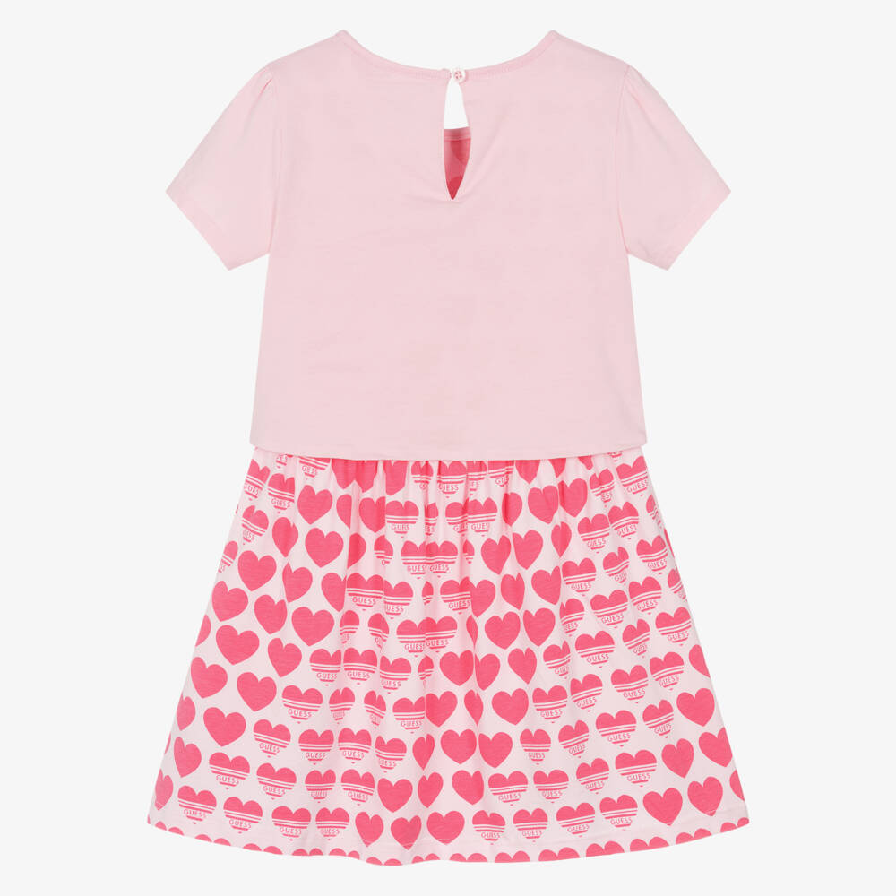 Guess-Girls Rose Heart Tee Dress | Childrensalon Outlet