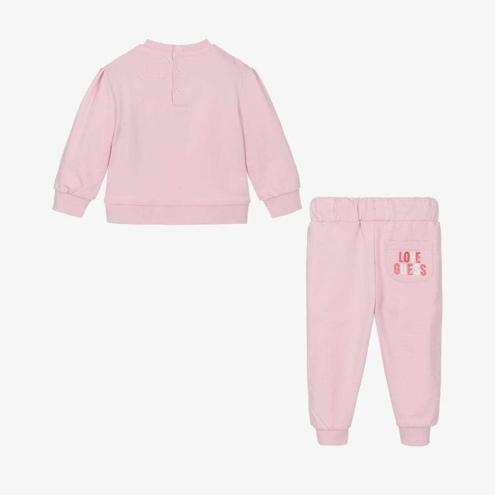 Guess-Girls' Rosy Cotton Tracksuit Set | Childrensalon Outlet