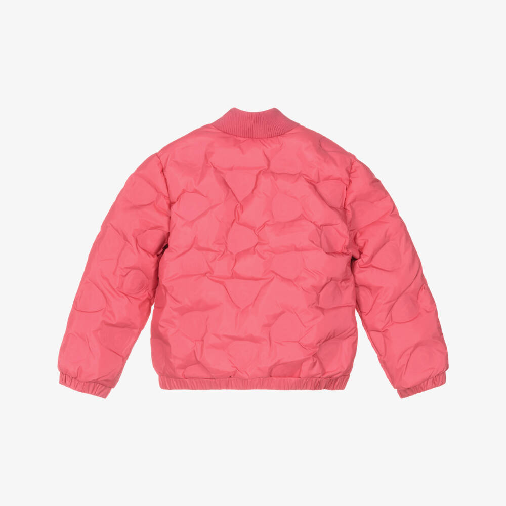 Guess-Girls Satin Quilted Pink Jacket | Childrensalon Outlet