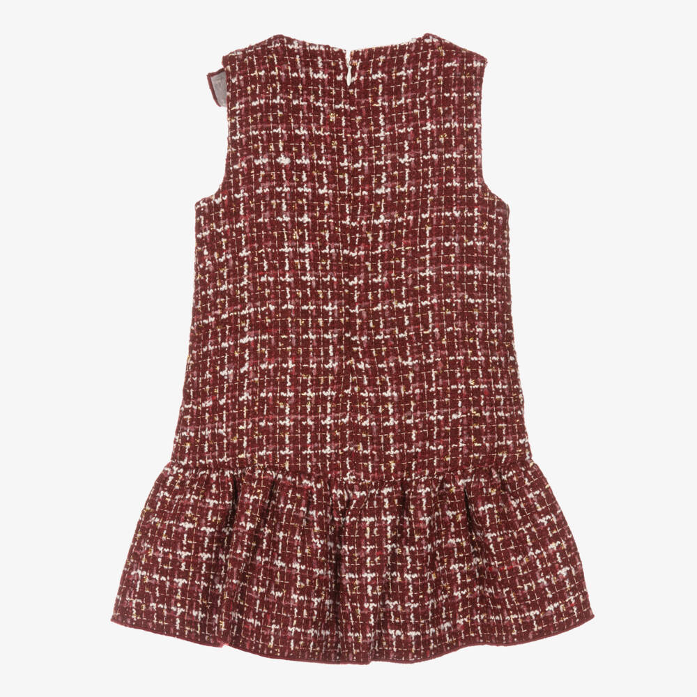 Guess-Girls Scarlet Tweed Frock | Childrensalon Outlet