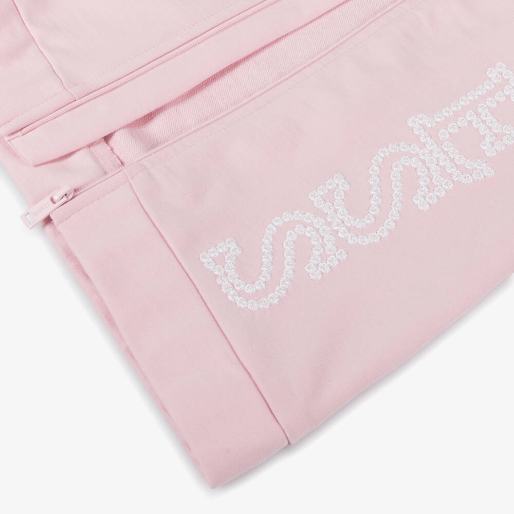 Guess-Girls Sequin Embellished Cotton Hoodie | Childrensalon Outlet