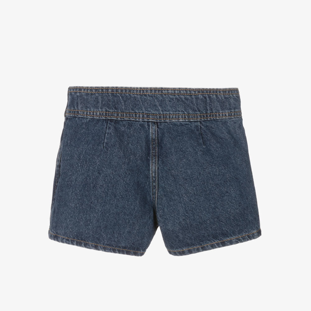 Guess-Girls Shimmering Blue Denim Skort | Childrensalon Outlet