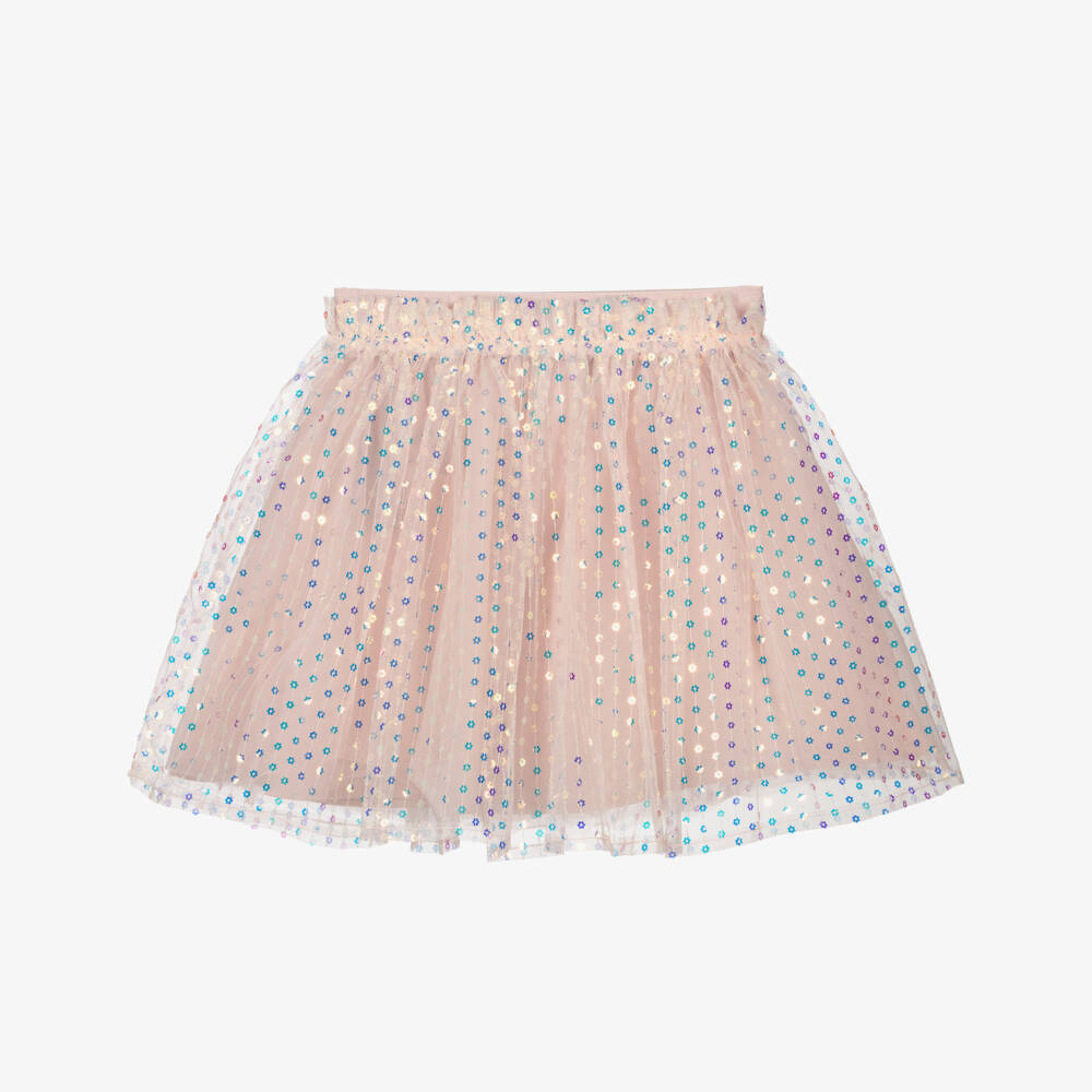 Guess-Girls Shimmering Pink Tulle Skirt | Childrensalon Outlet