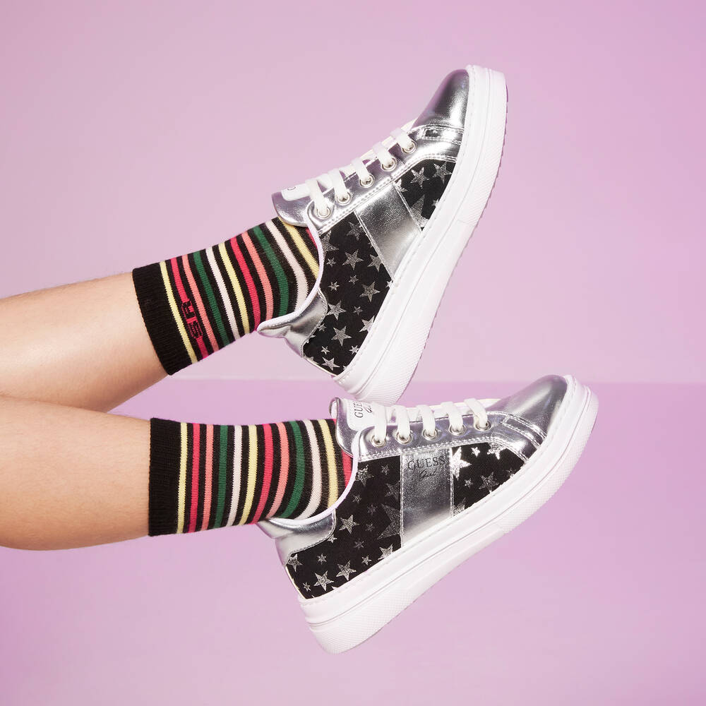Guess sales glitter trainers