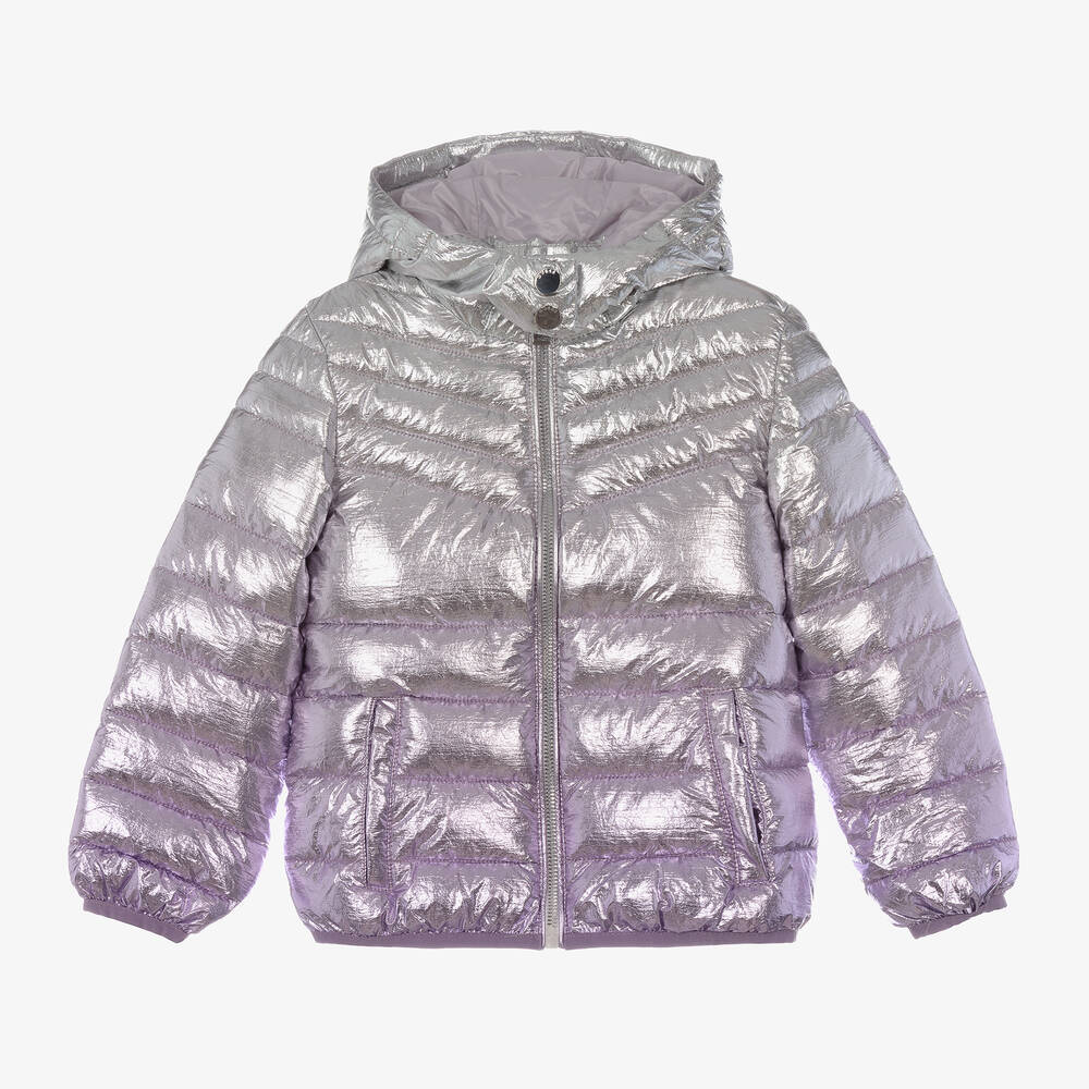 Guess - Blouson violet et argent Fille | Childrensalon