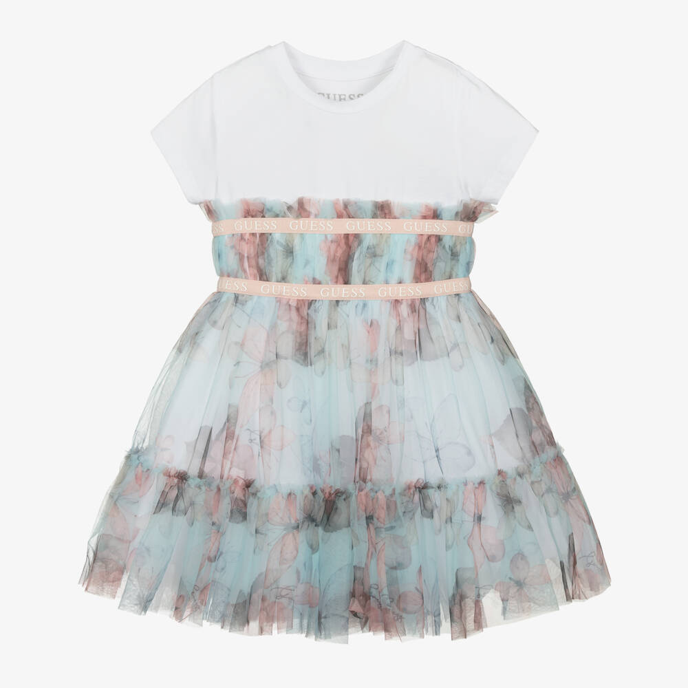 Guess-Girls Sky Tulle Tee Dress | Childrensalon Outlet