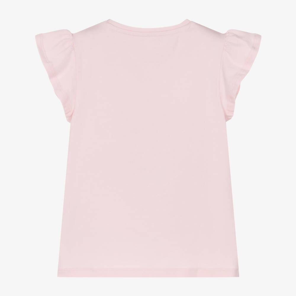 Guess-Girls Soft Pink Jersey Tee | Childrensalon Outlet