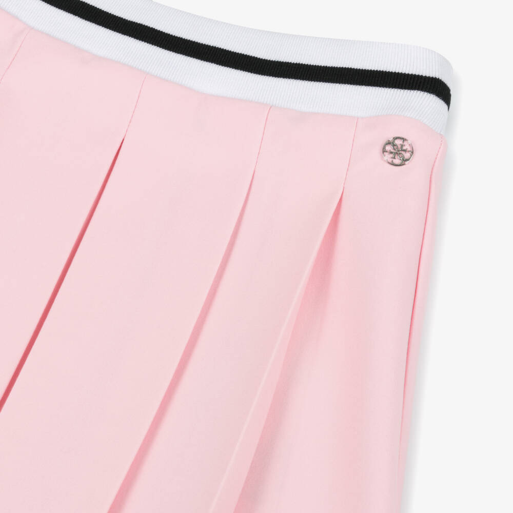Guess-Girls Soft Pink Pleated Skirt | Childrensalon Outlet