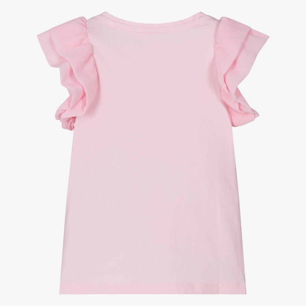 Guess-Girls Soft Pink Ruffle Top | Childrensalon Outlet