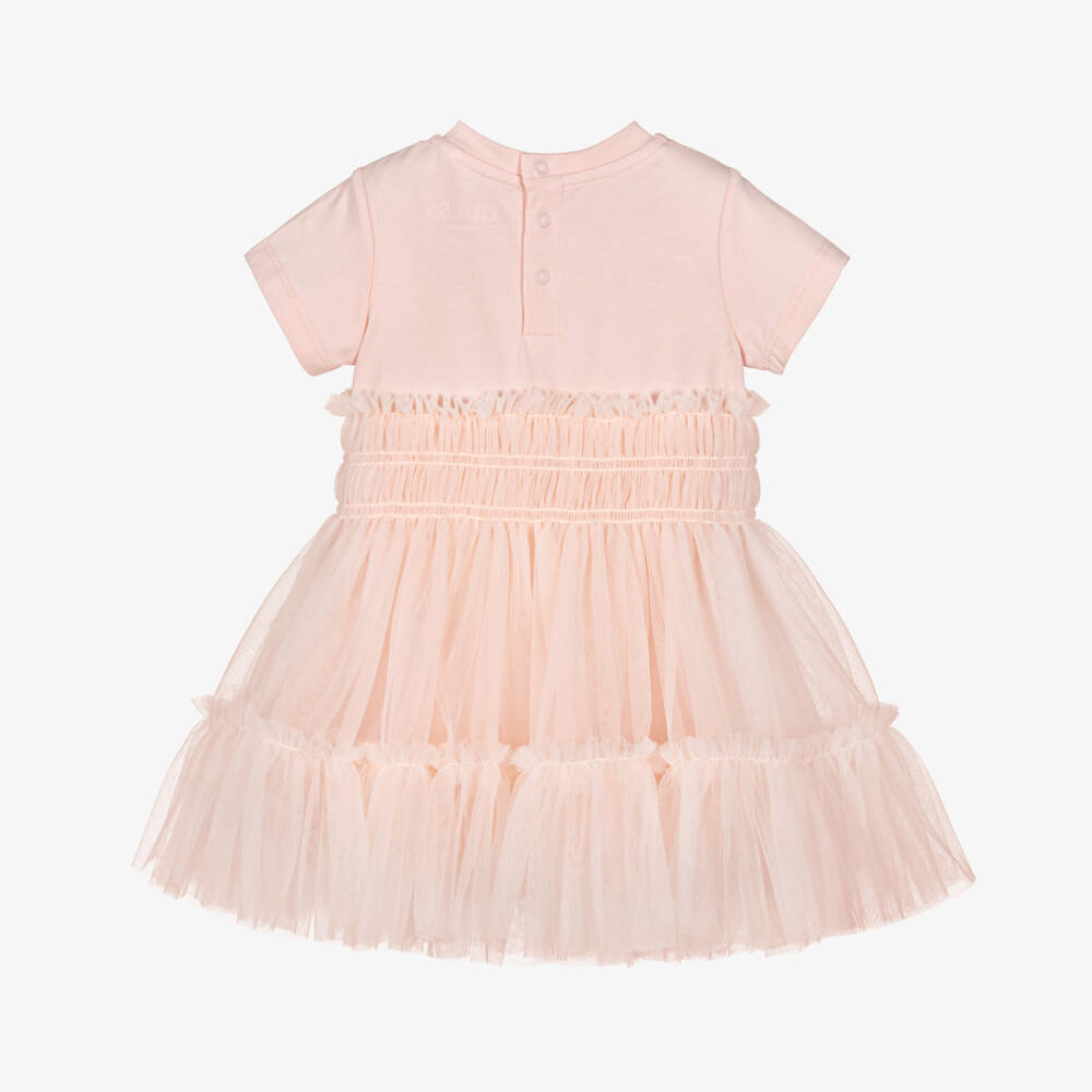 Guess-Girls Soft Pink Tulle Dress | Childrensalon Outlet