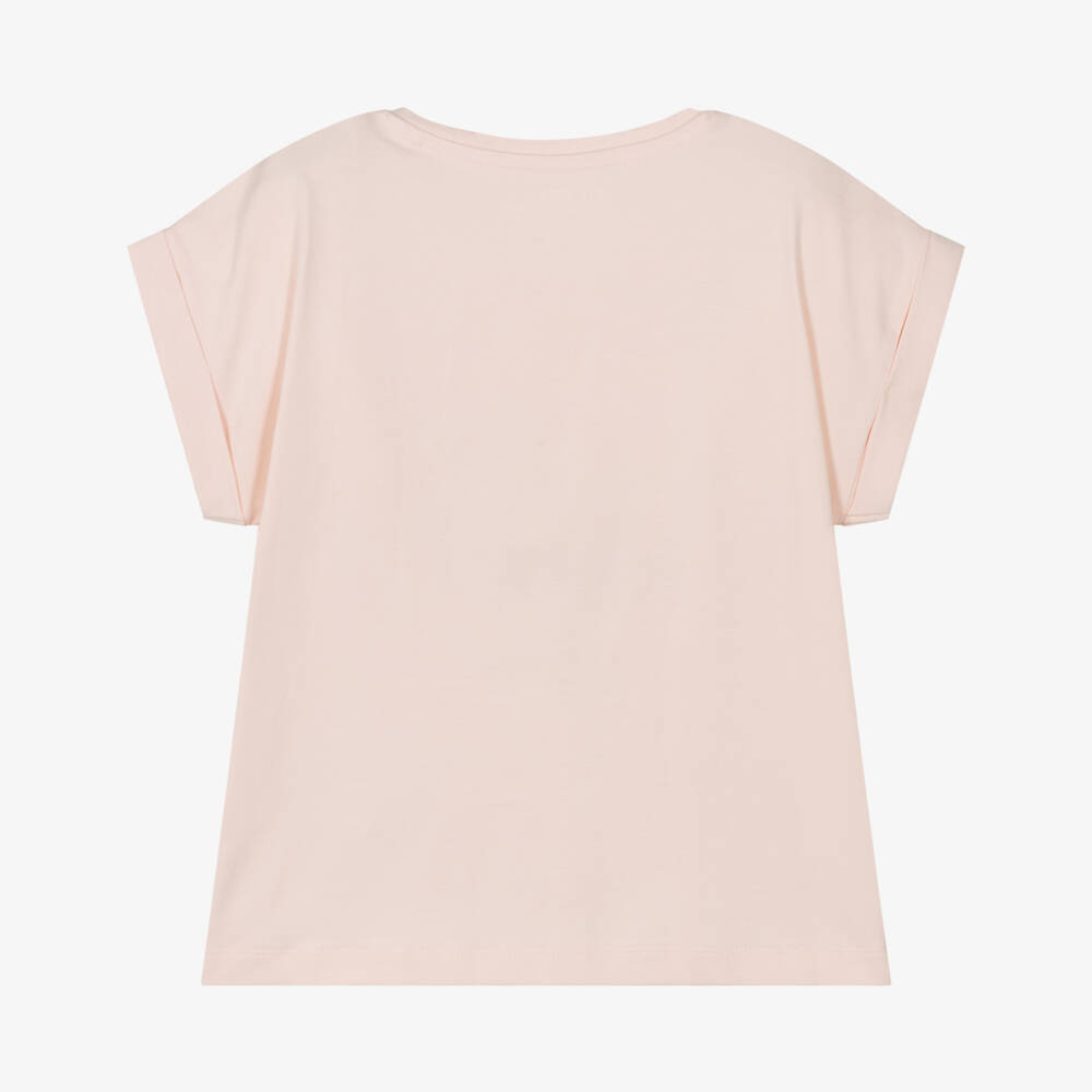 Guess-Girls Sparkle Sequin Pink Tee | Childrensalon Outlet