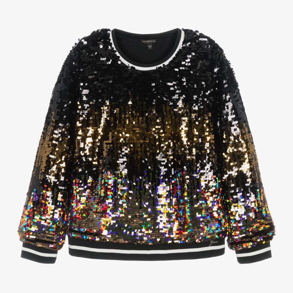 Guess-Girls Sparkling Sequin Knit Top | Childrensalon Outlet